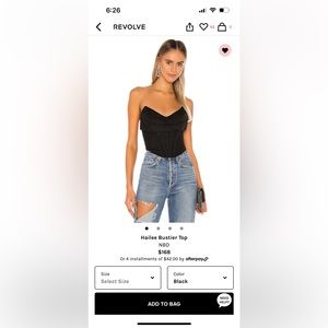 NBD Hailee Bustier top